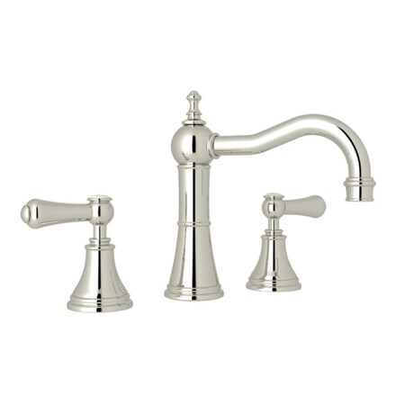 Rohl Georgian Era Column Spout Widespread Lavatory Faucet - Polished Nickel U.3723LSP-PN-2